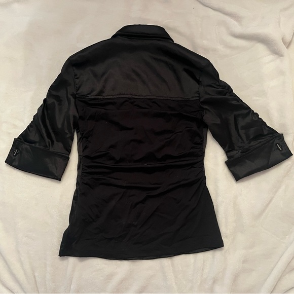 Foxy Jeans black satin blouse - Picture 8 of 11